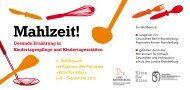 Wettbewerbsfaltblatt âMahlzeitâ - Kindertagespflege