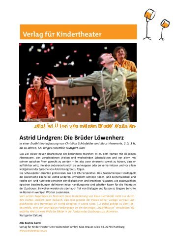 Leseprobe - Verlag fÃ¼r Kindertheater