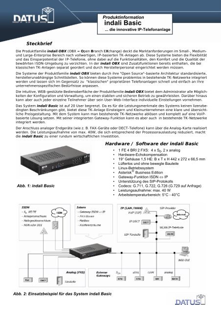 indali Basic - Datus AG