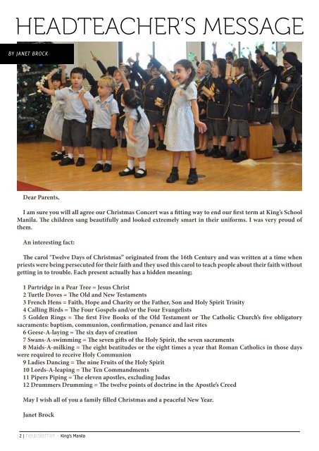 KSM Newsletter December 14th 2012 - The King's International ...
