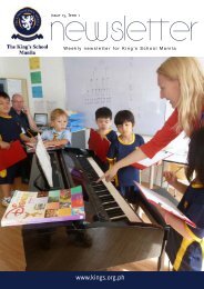 KSM Newsletter January 11th 2013 - The King's International School ...