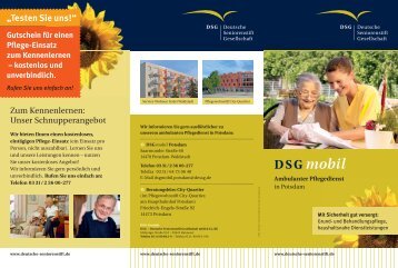 DSG mobil - Deutsche Seniorenstift Gesellschaft