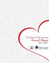 Download 2011-2012 Annual Report - The King's Daughters