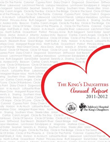 Download 2011-2012 Annual Report - The King's Daughters