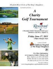 A Charity Golf Tournament - The King's Daughters
