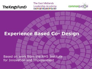 Experience-based co-design slides for EMLA