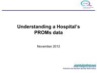 Charlotte Wood: Understanding a hospital's PROMs data