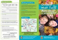 October Half Term Activities