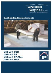 DachbodendÃ¤mmelemente UNI-Loft OSB UNI ... - Kingspan Unidek