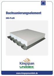 Dachsanierungselement - Kingspan Unidek