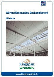 Produktinformation - Kingspan Unidek