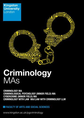 Criminology MAs - Kingston University