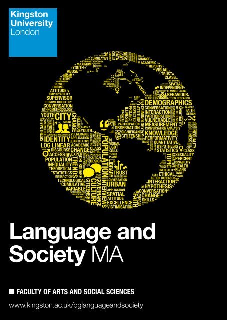 Language and Society MA - Kingston University