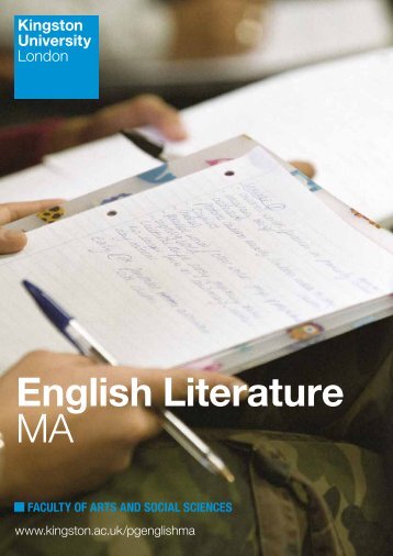 English Literature MA - Kingston University