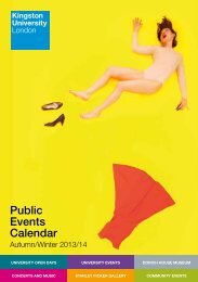 Public Events Calendar - Kingston University