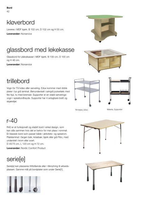 Barnehage katalog - Kinnarps