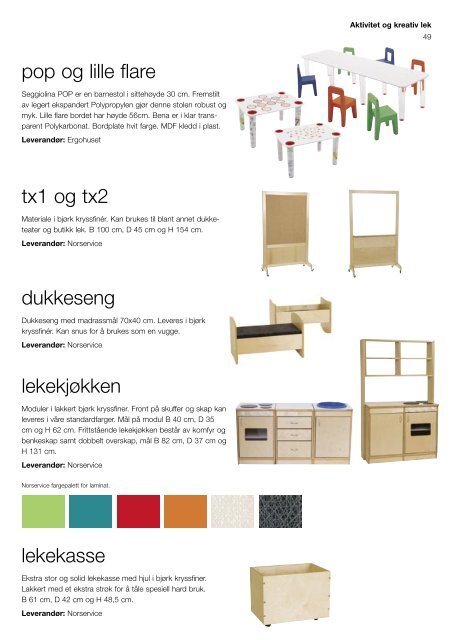 Barnehage katalog - Kinnarps