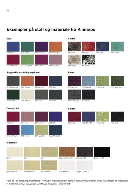 Barnehage katalog - Kinnarps