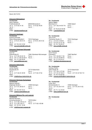 Ov-Vorsitzende 07 2012 - Drk-Kreisverband Göppingen