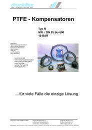 PTFE - Kompensatoren - Druckflex