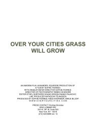 OVER YOUR CITIES GRASS WILL GROW - Kino International