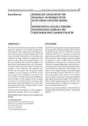 kinematic analysis of the diagonal technique with elite cross ... - KinSi