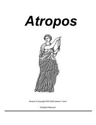 Atropos Â© Copyright 2003-2006 James C. Ianni. All ... - Kintecus