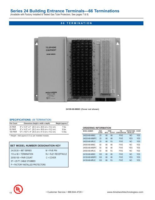 COMM/DATA PROTECTION GUIDE - Tii Network Technologies