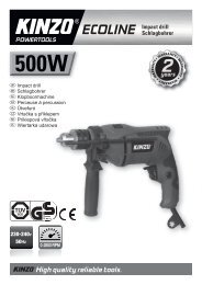 High quality reliable tools. ECOLINE Impact drill Schlagbohrer - kinzo