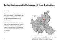 Zur Architekturgeschichte Steilshoops - 40 Jahre GroÃsiedlung