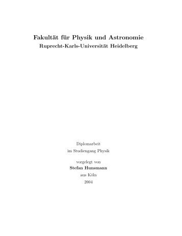 Full PDF - Kirchhoff-Institut fÃ¼r Physik - Ruprecht-Karls-UniversitÃ¤t ...