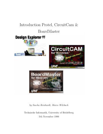 Introduction Protel, CircuitCAM & Boardmaster