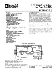 AD7708/AD7718 8-/10-Channel, Low Voltage, Low Power ... - Micros