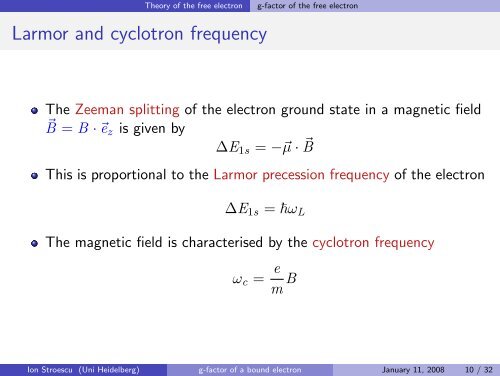 g-factor of a bound electron