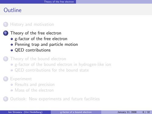 g-factor of a bound electron