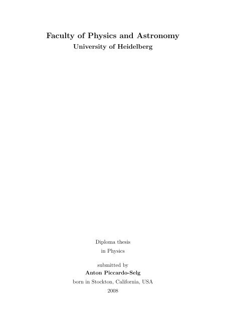 Towards Bose-Einstein Condensation of Sodium - Kirchhoff-Institut ...