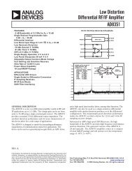 AD8351 Low Distortion differential RF/IF Amplifier Data Sheet (REV. A)