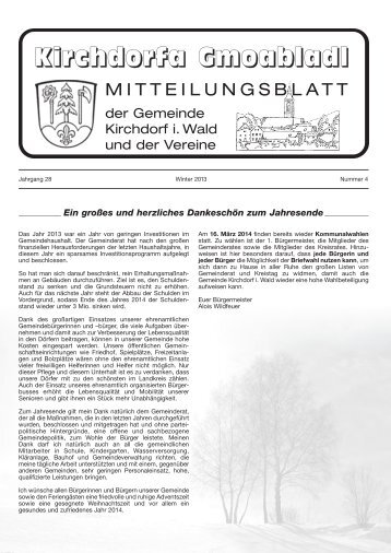 Gmoabladl - Winter 2013 - Kirchdorf im Wald