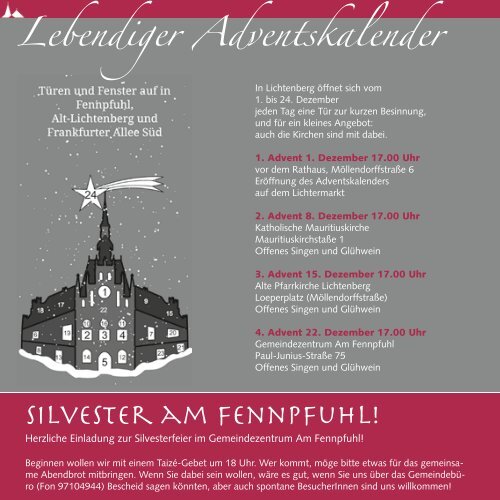Dezember 2013 bis Februar 2014 - Alt Lichtenberg