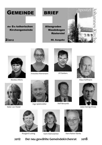 Ausgabe 88 - Ev.-luth. Kirchengemeinde Altengroden