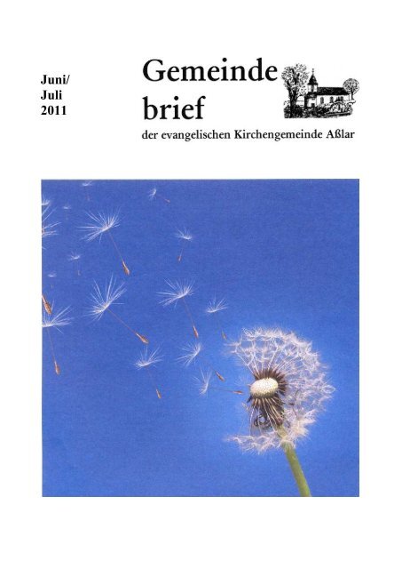 Juni Juli 11 Evangelische Kirche Asslar