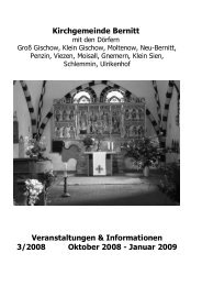 Kirchgemeinde Bernitt - Kirche-bernitt.de