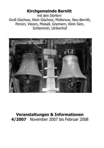 Gemeindeblatt 04/07 - Kirchgemeinde Bernitt