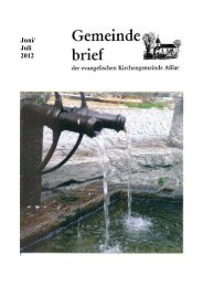 Gemeindebrief Juni/Juli 2012 - Evangelische Kirche Asslar