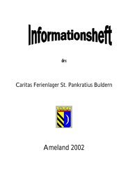 Infoheft - Pfarrgemeinde St. Pankratius Buldern
