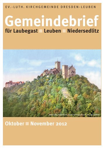 Gemeindebrief Oktober / November 2012 - Ev.-Luth. Kirchgemeinde ...