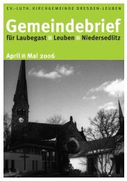 Gemeindebrief April/Mai 2006 - Ev.-Luth. Kirchgemeinde Dresden ...