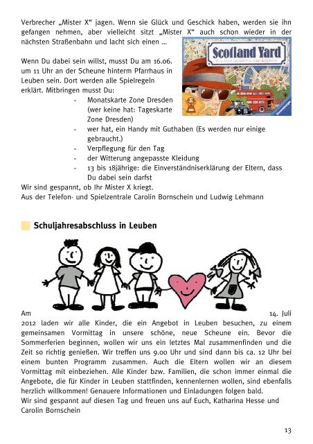 Gemeindebrief Juni / Juli 2012 - Ev.-Luth. Kirchgemeinde Dresden ...