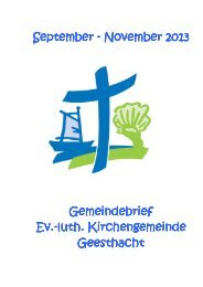 GB Sept-Nov.13 - Ev.-Luth. Kirchengemeinde