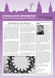 Kirchenblatt 2011_QX-6 - Evangelischer Kirchenbezirk Heilbronn